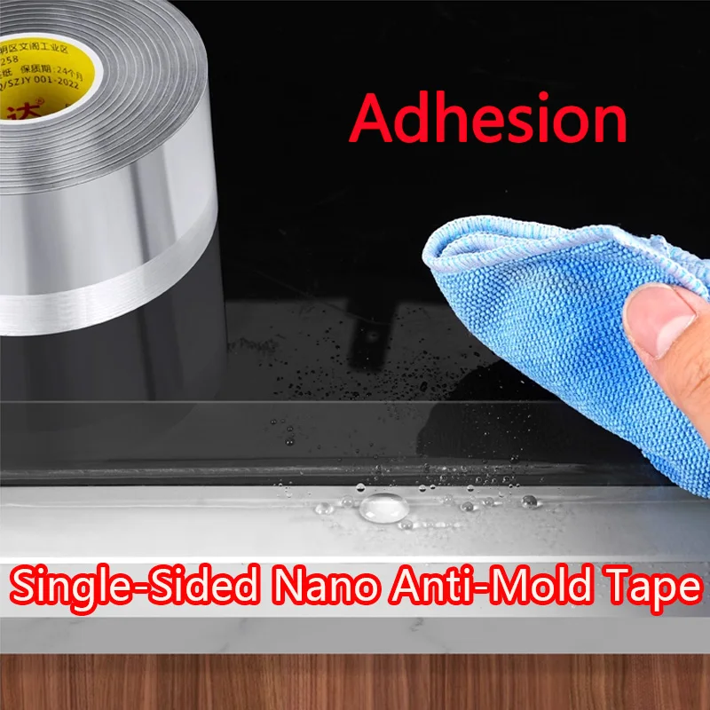 

Kitchen Anti-Mold Seam Tape, Strong Adhesion Double-Sided Strip, Nano Seal for Gaps, Window Windproof and Draftproof, Winter Ess