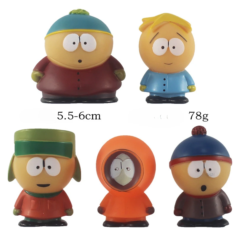 

5PCS Set Southern Park Action Figure Toy Stan Eric Creative Austral Park Doll Figurines Moldel Gift for Kids Home Decoration