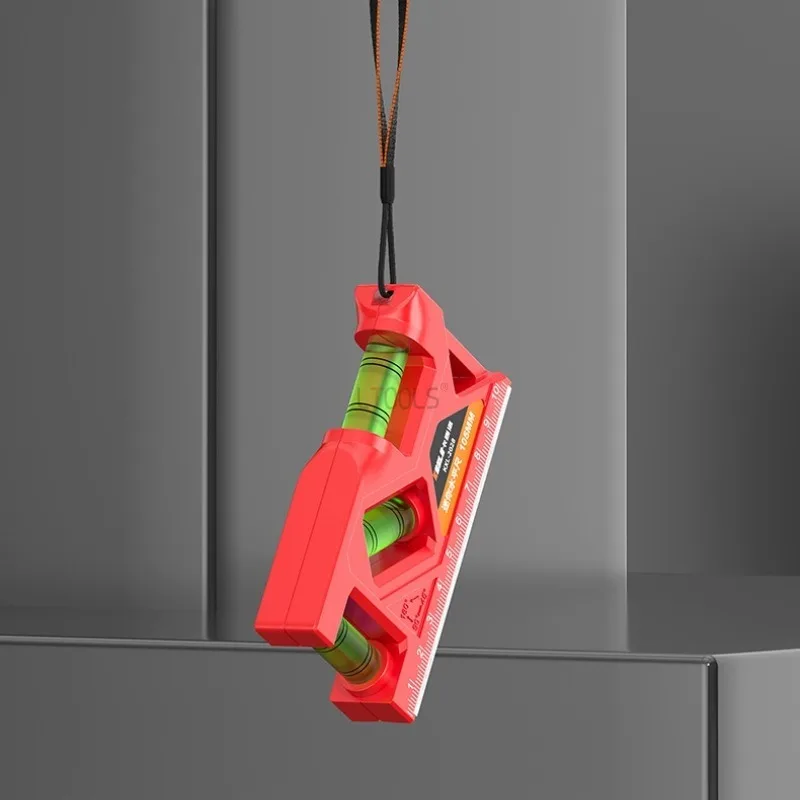 

New Magnetic Mini Level Gauge High-precision Metric Protractor Portable Pocket Level Horizontal Vertical Ruler Measuring Tools