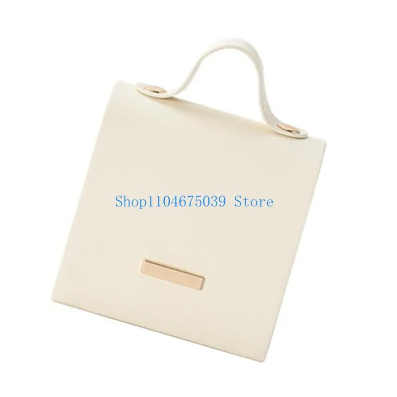 5ASD منظمي المجوهرات المدمجة لـ ON GO PU CASE مقصورات متعددة تؤمن قلادات أقراط أحمر الشفاه