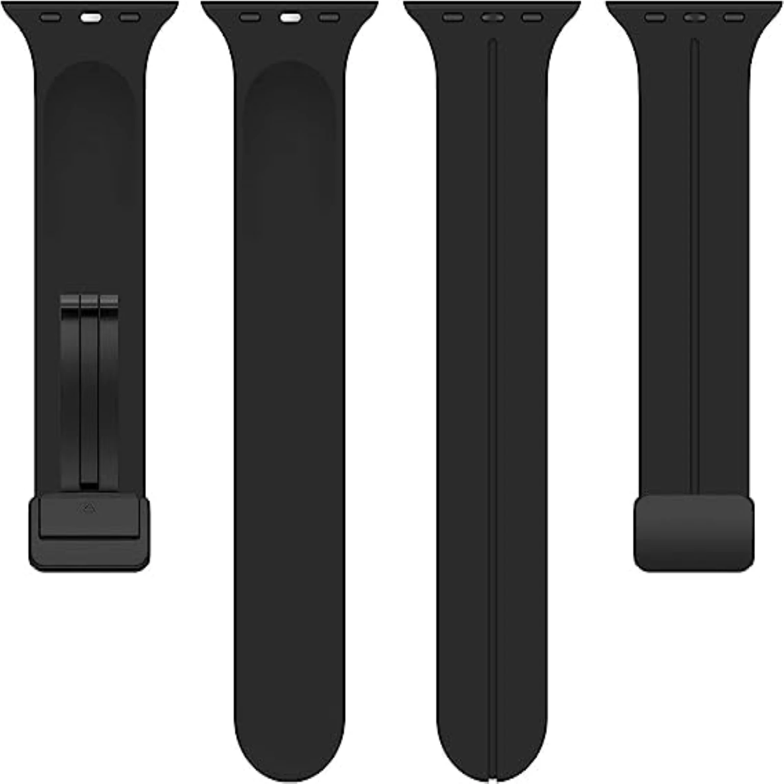 Correa de silicona resistente al sudor con cierre magnético fuerte para Apple Watch Series 10/9/8/7/correa Ultra ajustable 49/45/44/42/41/40/38mm