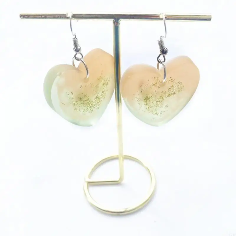 

Diy Crystal Drop Tag Pendant Earring Mold Heart Mirror Silicone Mold
