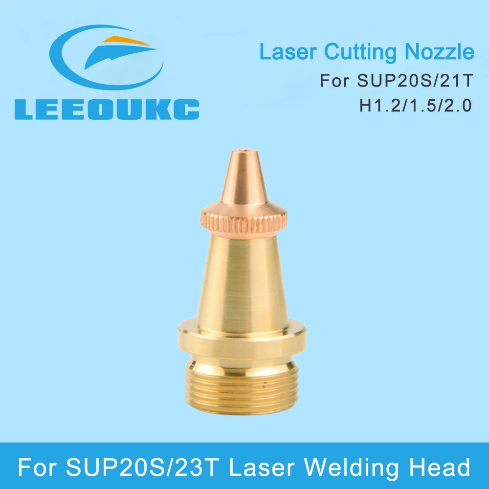 

LEEOUKC10Pcs/Lot Laser Welding Nozzle Hand-held Thread M16 Cutting Nozzle For SUP20S SUP23T Fiber Laser Welding Head 1.2/1.5/2mm