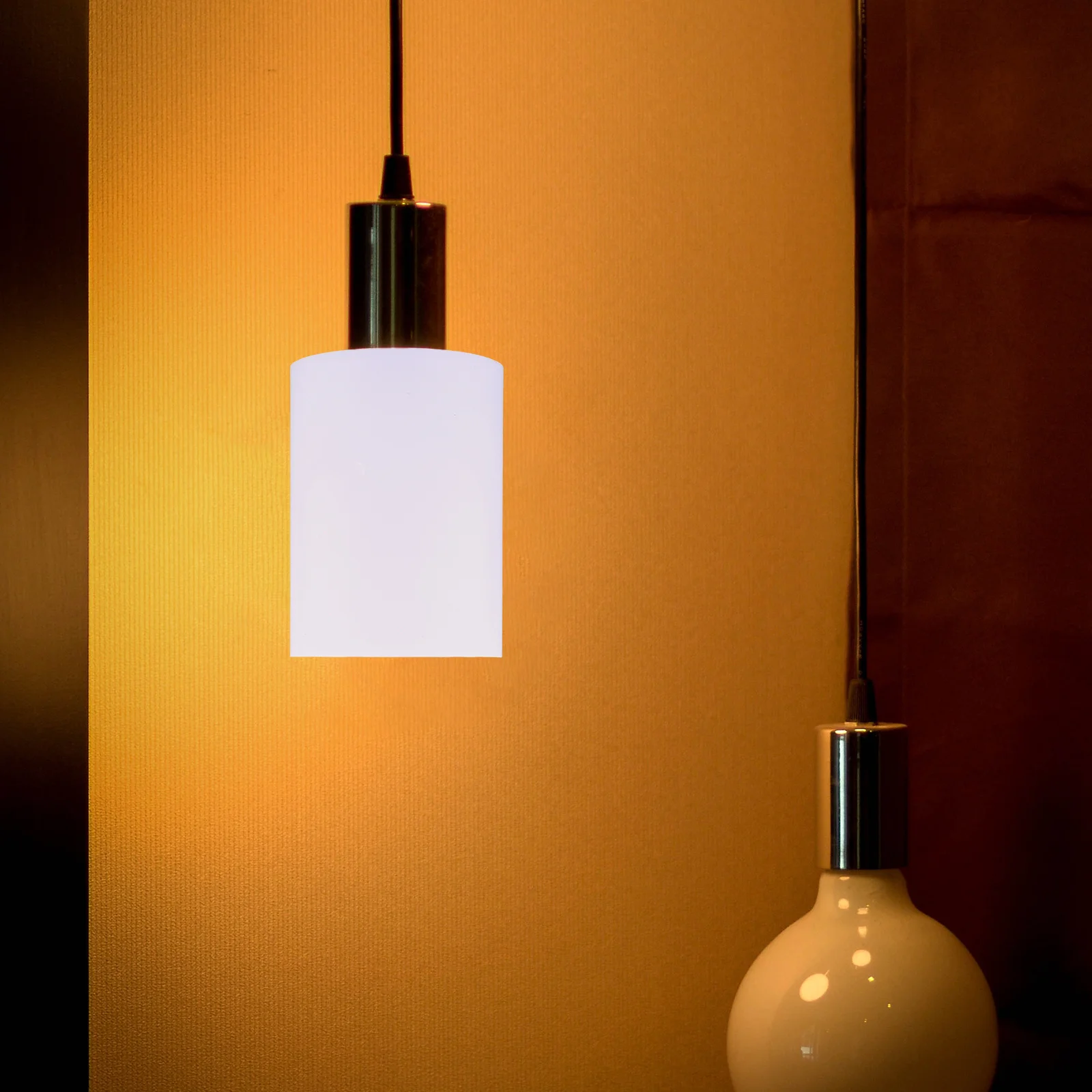 

Cylinder Lampshade 4.2 Cm Diameter E27 Socket Milky White For Home Decor Living Room Bedroom Dining Room Light Fixture