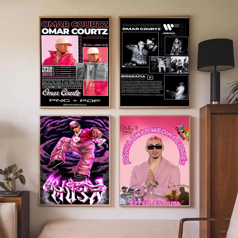 Famous Singer O-Omar Courtz Poster Wall Art Prints for Bedroom Living Room Office Home Decoration Hanging Artwork Gift