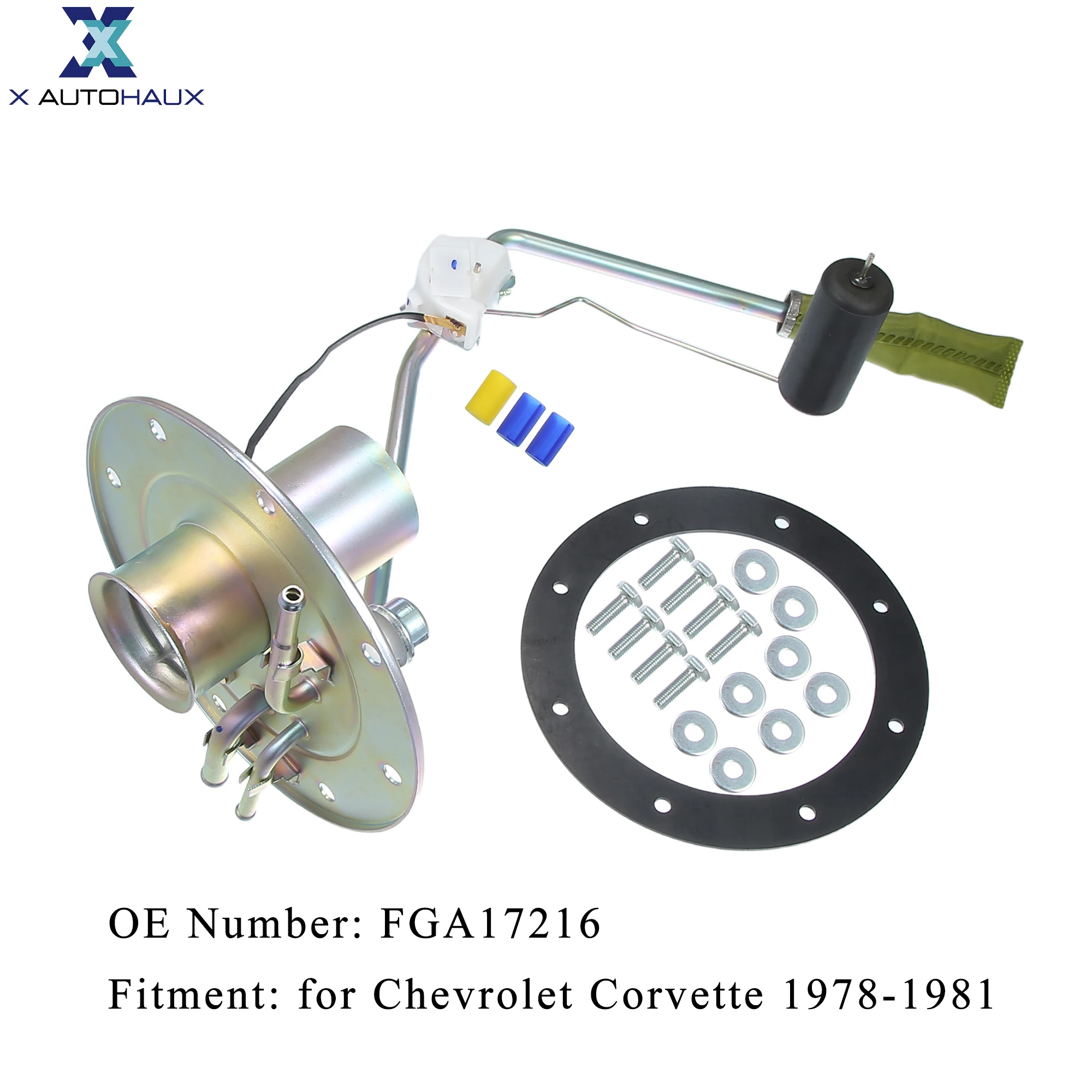 

X Autohaux FGA17216 Car Fuel Pump Sender Sending Unit Module Assembly with Fitting for Chevrolet Corvette 1978-1981