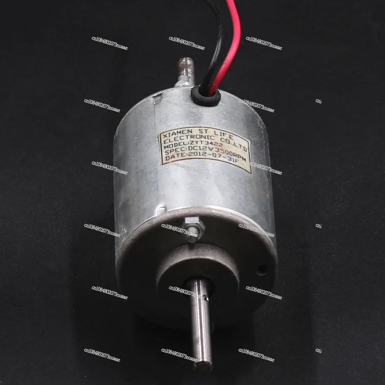 

ZYT3422 двигатель постоянного тока 12 В 50 Вт с двойным роликовым подшипником, двигатель с двойным выходным валом, бесшумный двигатель 3500 об/мин