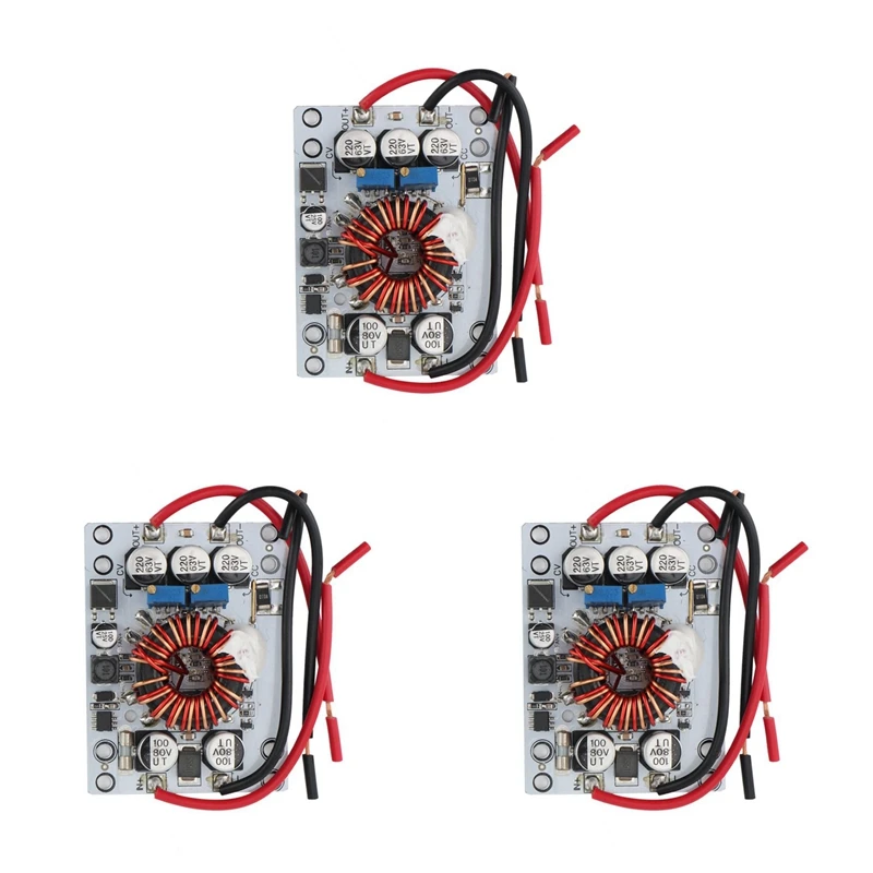 3X 12-70V 24V 48V 8A Constant Current Charging Step Up/Down Regulator 30W 180W High Power Car Solar Power Module,A