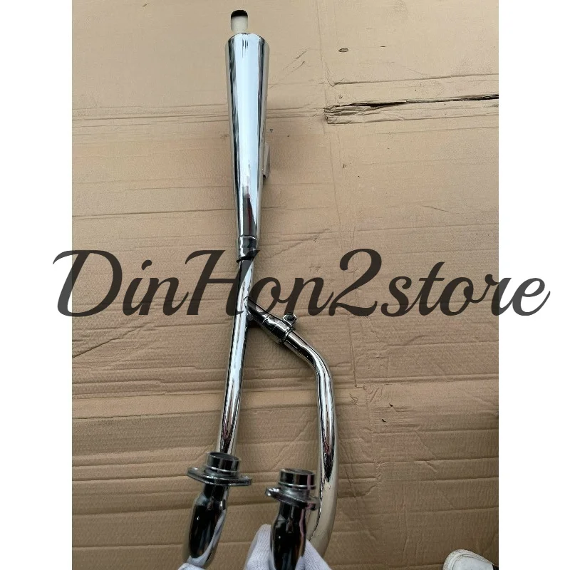GN250 original single exhaust pipe front section thickened double storage pipe