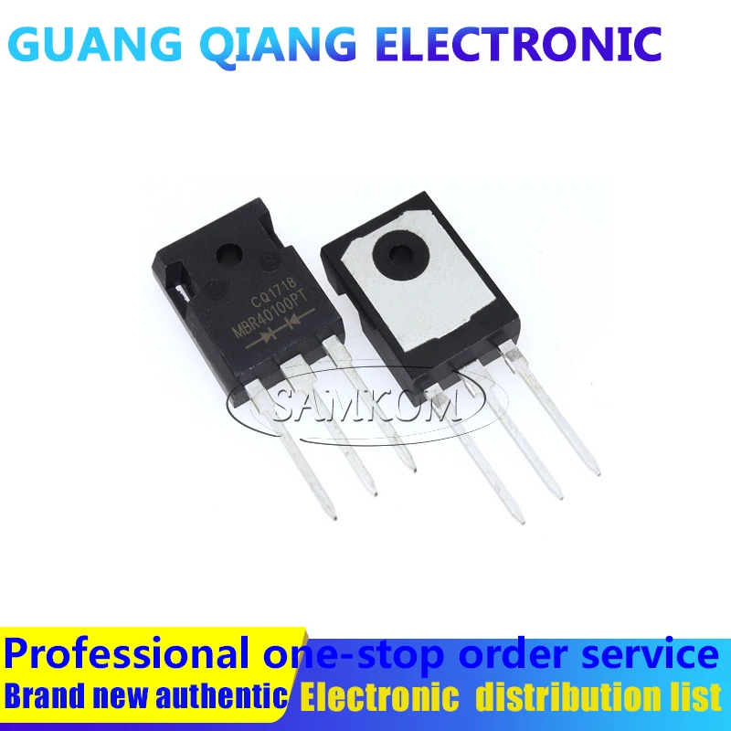 1PCS MBR40100PT DIODE ARRAY SCHOTTKY 100V TO247