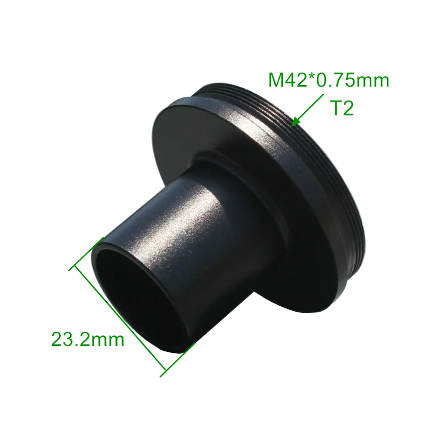

SLR Camera T2 Adapter Connect 23.2mm Biological Microscope Photography Interface Ring Samples Specimens Photography Sleeve Tube