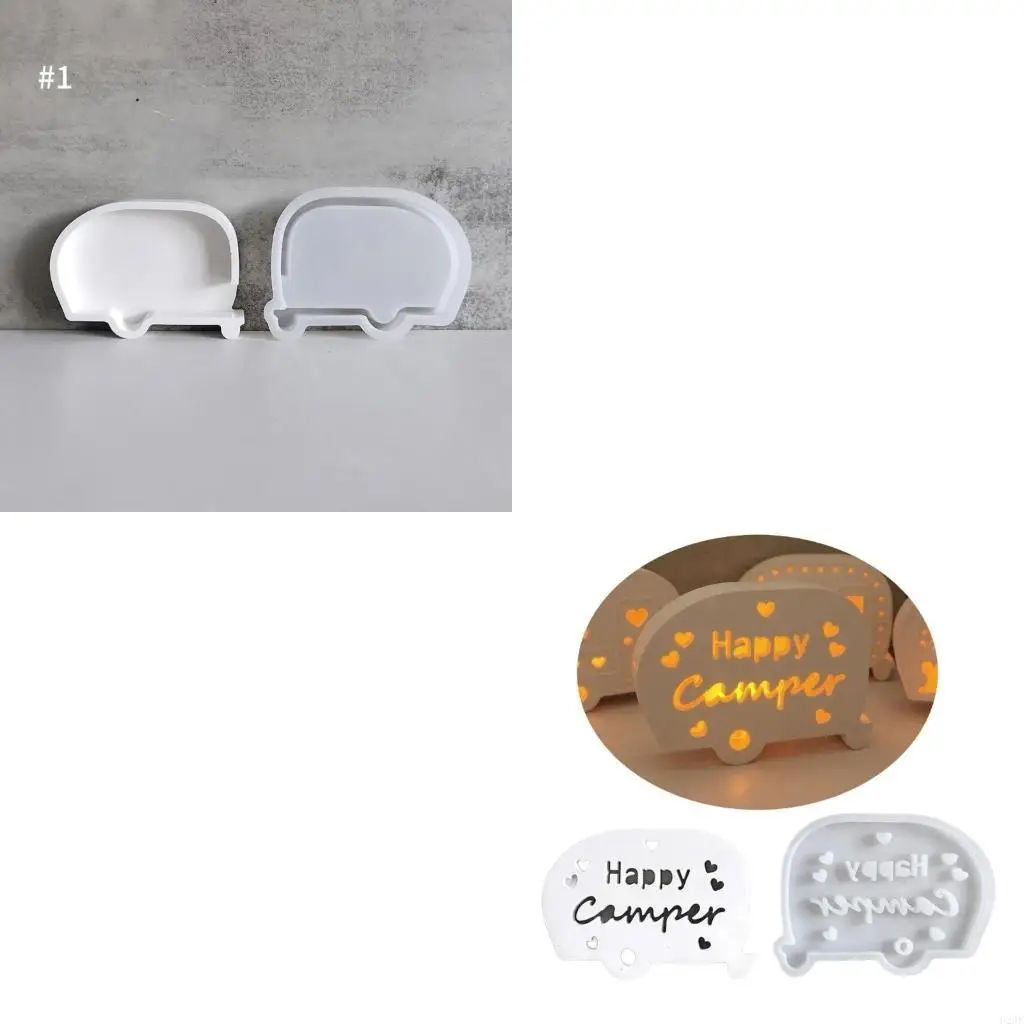 Práctico molde silicona para Panel artístico autobús, luz nocturna, portátil para bodas, fiestas y ocasiones especiales