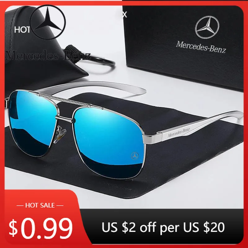 

Автомобильная наклейка для Mercedes Benz A B C E S V Class GLB GLC GLE AMG Pilot SLK SLC ML Автомобильные мужские антибликовые очки для водителя Polarize