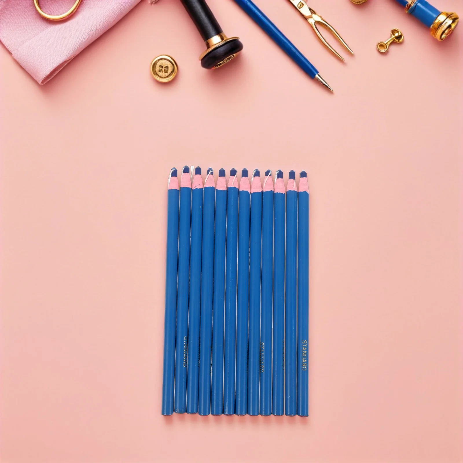 1 صندوق تقشر الشمع قلم رصاص متعدد الأسطح الحرفية ماركر للنسيج ورقة معدنية Diy بها بنفسك الخياطة التطريز أداة الرسم