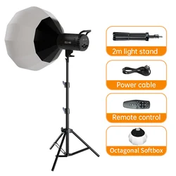 COB Video Light 115W Photography Lamp 3200-5600K Dimmable For Studio Video Shooting Portrait Live Streaming Continuous Lighting