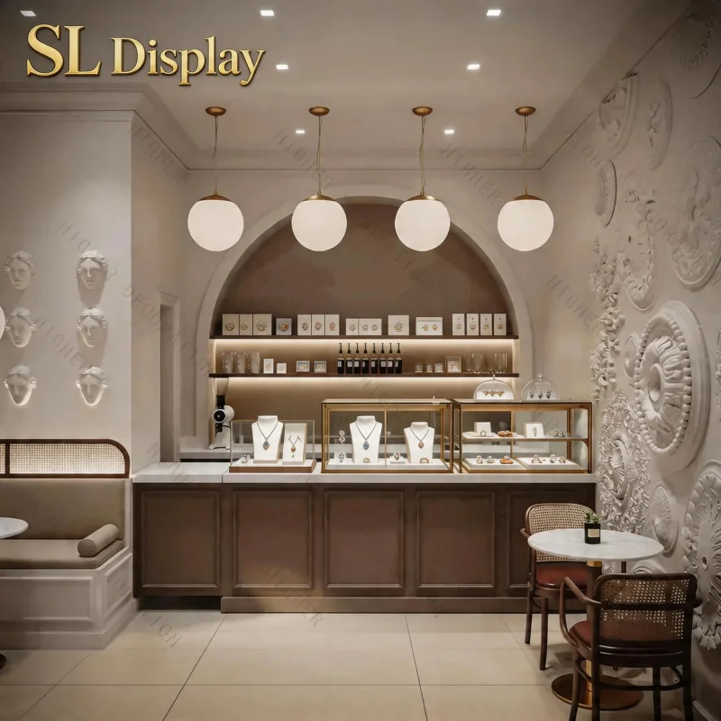 custom.Custom Jewelry Display showcase with Unique Design Shop Jewelry Wall showcase