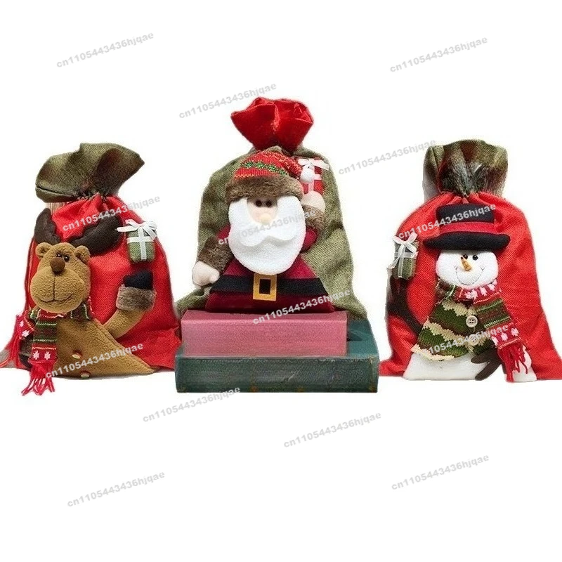 

For Christmas Kids Gift Bag Small Gift Christmas Eve Apple Packaging Box Tote Bag Creative Candy Bag Socks