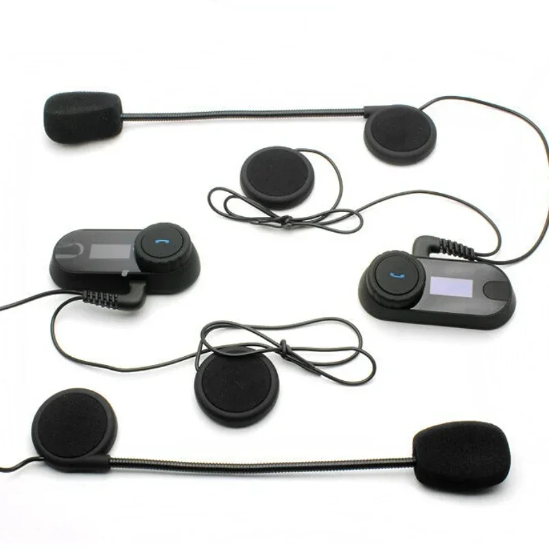 

TCOM-SC Bluetooth Headset Motorcycle Helmet 800M Intercom Interphone with LCD Screen FM Radio T-COM SC Communicator 2.4GHz