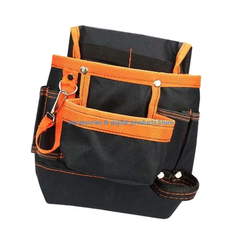 77JD Electrician Tools Bag Waist Belt Storage Holder Oxford Cloth Tool Belt for Holding Screwdrivers Pencil Hand Tool