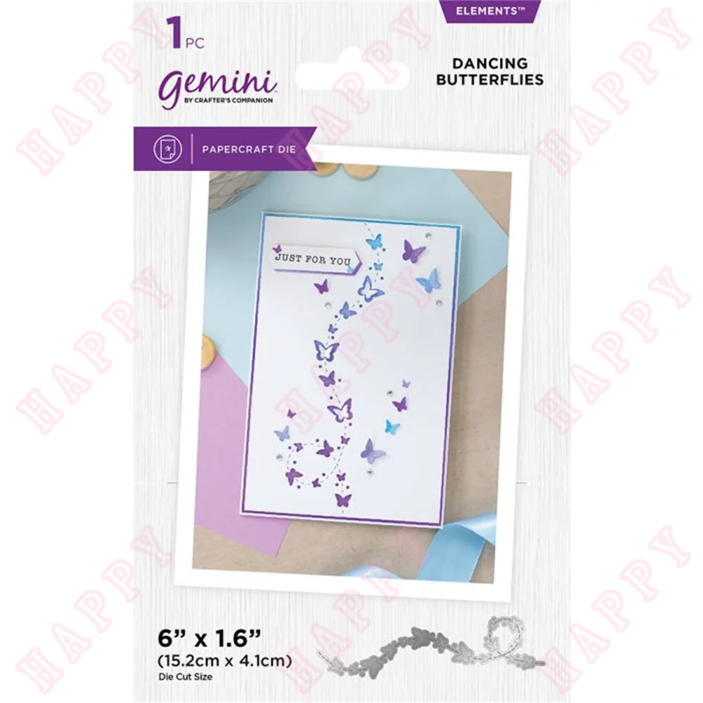 

New Metal Cutting Dies Dancing Butterflies Decoration For DIY Scrapbooking Diary Album Paper Template Card Embossing Handcraft