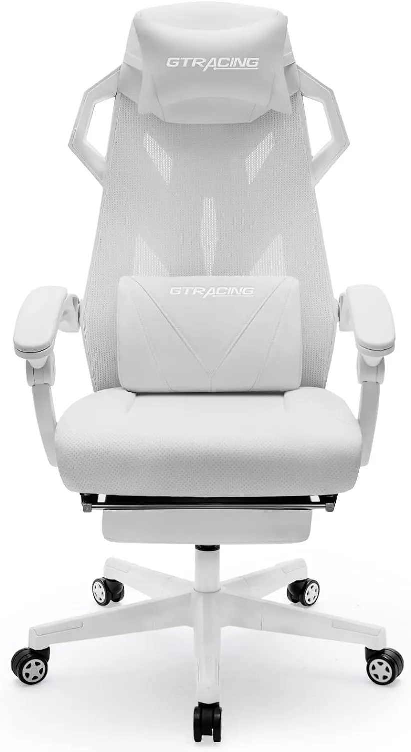 

GTRACING Gaming Chair, Computer Chair with Mesh Back, Ergonomic Gaming Chair with Footrest, Reclining