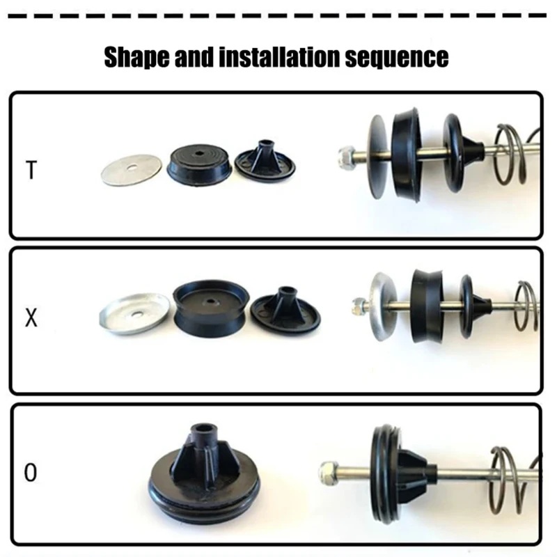 Transparent Barrel General Accessories for Manual Butter Guns, Cup Type O for Oil Seals with An Inner Diameter of 53-54MM Rubber