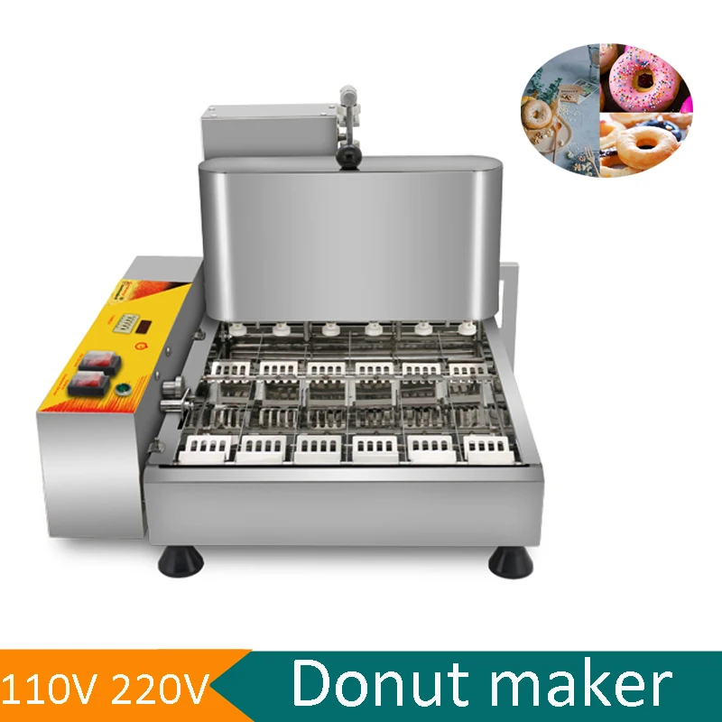 Stainless Steel High Quality Mini Small Automatic Donut Making Machine for Bakehouse Catering Industrie 220/110V Snack Equipment