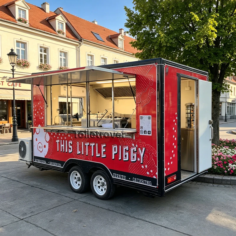

Custom Mobile Food Trailers Fully Equipped Usa Approved Step Food Trucks Sale Commercial Fast Food Truck for Pizza Hot Dog