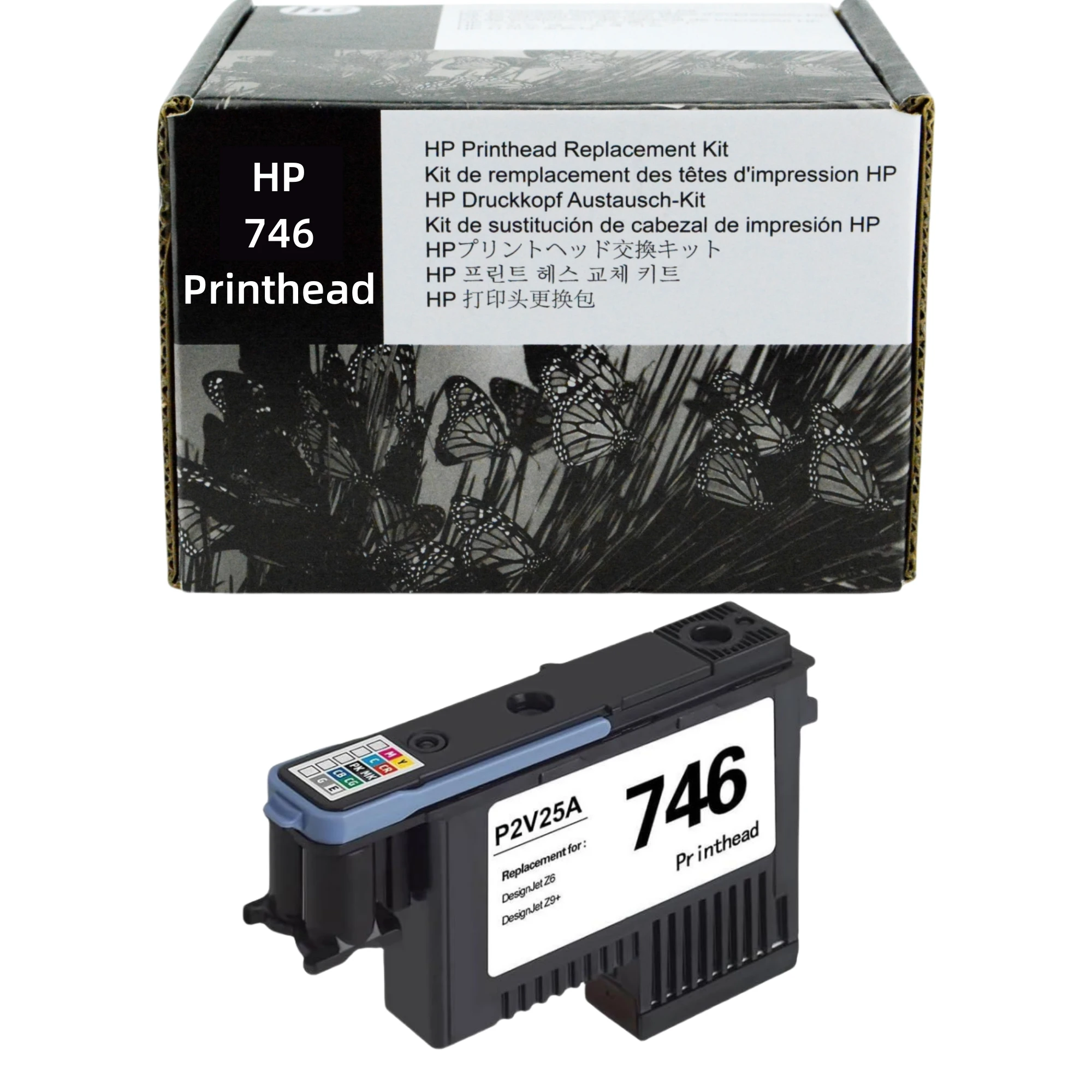 Compatible for HP 746 printhead P2V25A Z6 Z9 plotter printhead HP746  four-color universal print head