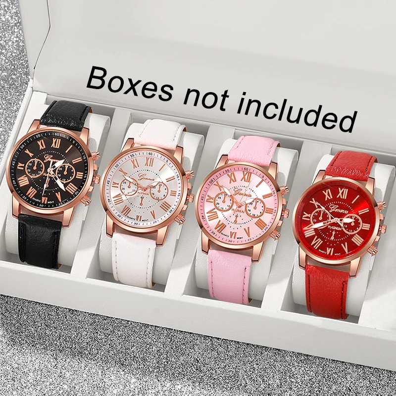 4Pcs Fashionable Romantic Women's Watch Set, Gifts For Friends And Girlfriend, Perfect For Christmas,Teachers' Day, Thanksgiving