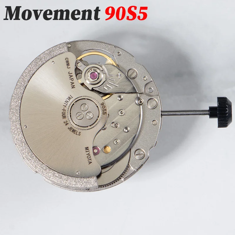 

Ultra-Thin Mechanical Movement 90S5 for Luxury Brand Wristwatch Mens Automatic 24 Jewels Skeleton Self-winding 3 Hands Movement