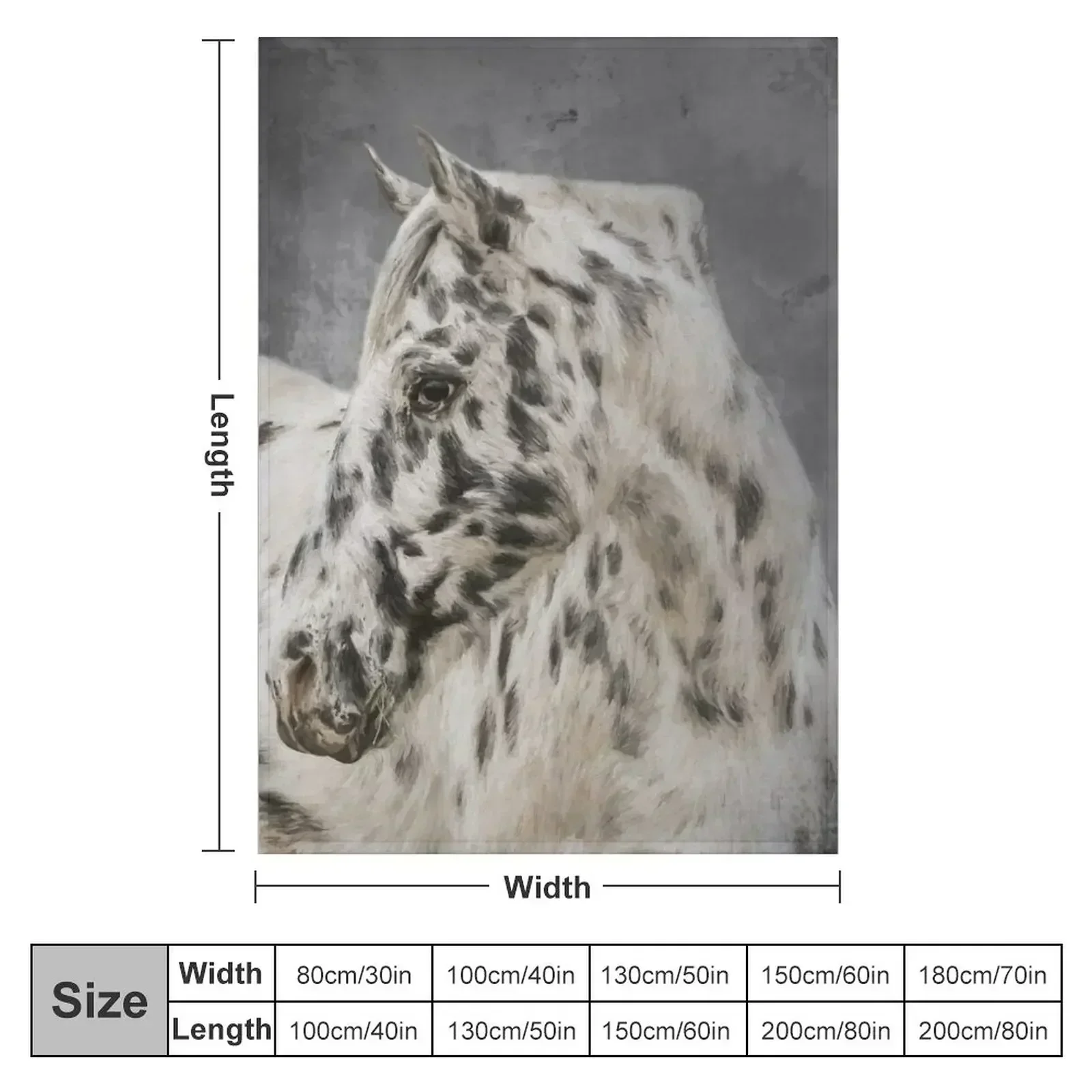 Leopard Appaloosa Throw Blanket Flannel Fabric for winter Flannels Flannel Blankets