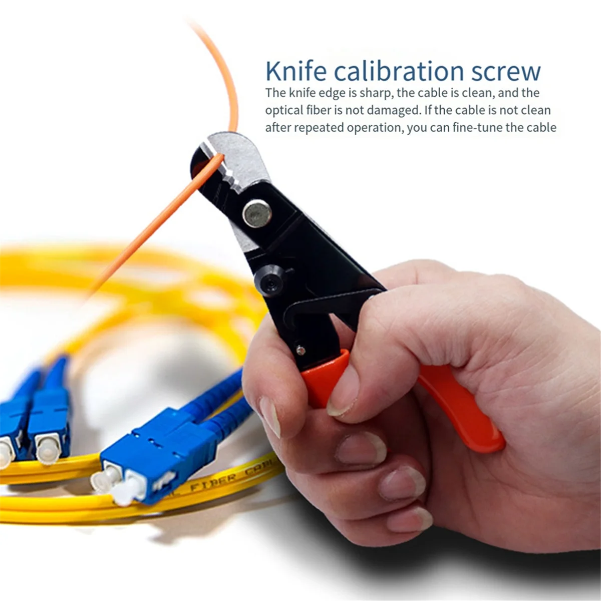 Three-Stage Optical Fiber Stripping Pliers 3-Hole Multifunctional 3-In-1 Network Optical Fiber Tool