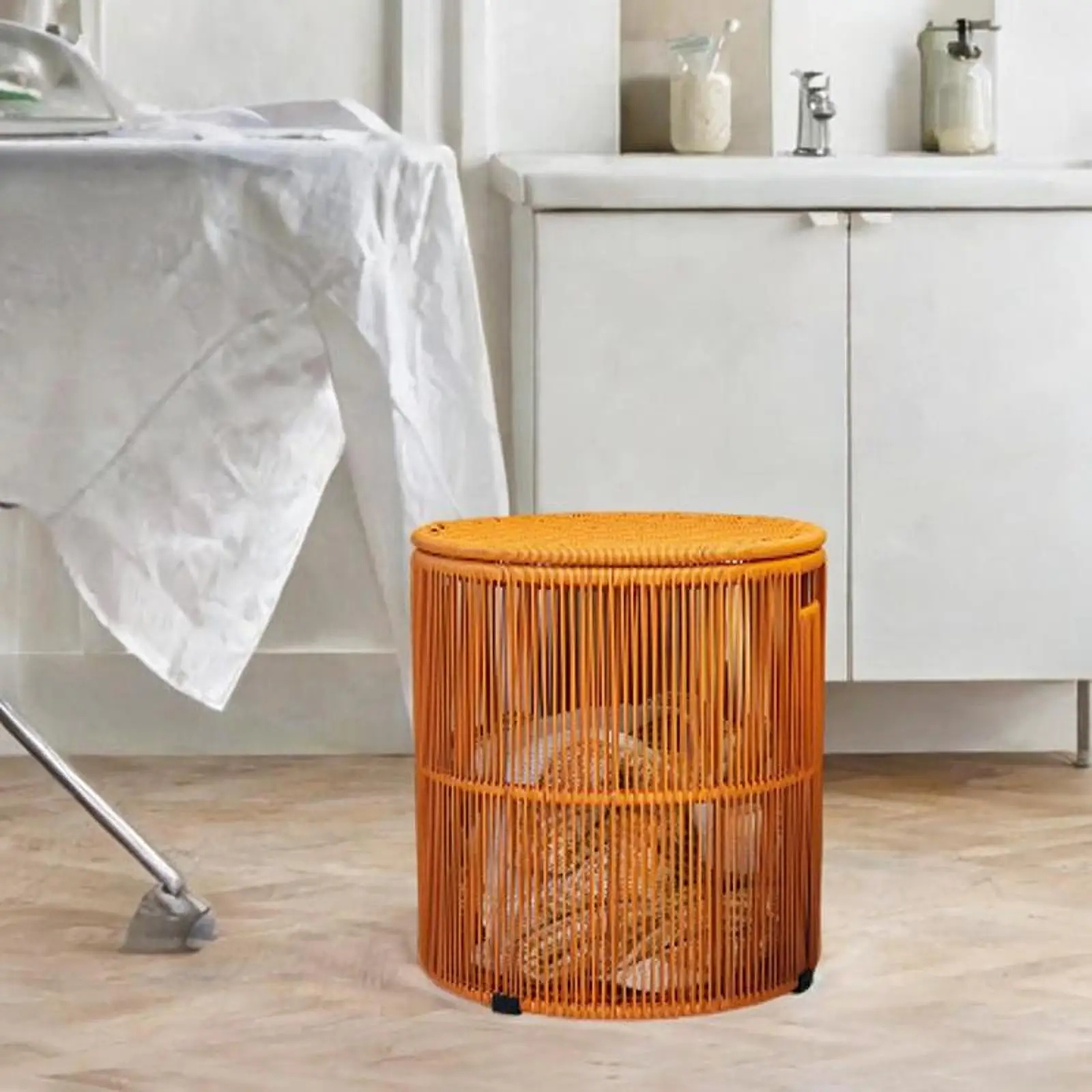 

Laundry Basket Large Opening Vintage Style Multipurpose Dirty Clothes Basket for Bedroom Living Room Towels Farmhouse Hotel