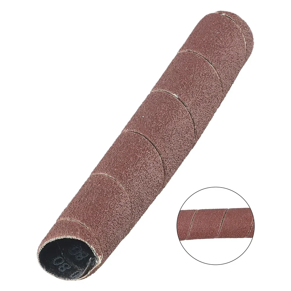 1Pcs Spindle Sanding Sleeves For Oscillating Sander 80/150/240 Grit Aluminum Oxide Sandpaper For Metal Woodworking Polishing