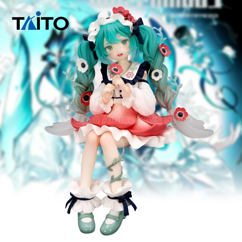 フリューオリジナル初音ミク花の妖精アニメデスクトップかわいいモデルアクションフィギュアおもちゃグッズ-pvc-装飾品誕生日プレゼント