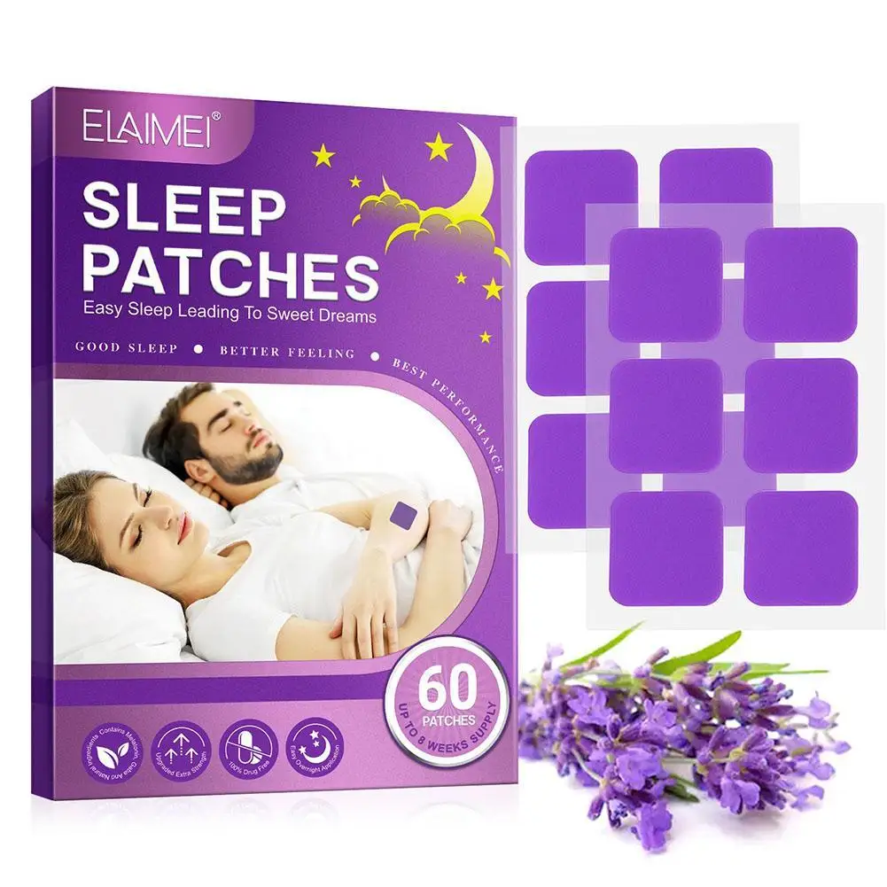 30/60pcs Sleep Aid Patch Relieve Stress Anxiety Treat Insomnia Sticker Fall Asleep Quickly Massage Herbal Medical Plaster