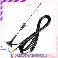 Portable 2PCS SMA-F Car UHF Aerials Magnet Antenna Two Way Radio Black For BAOFENG UV-5R Walkie Talkie