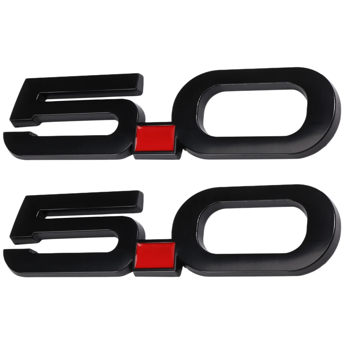 1 Pair for 2015-2020 GT 5.0 Black 5.5 inch Side Emblems