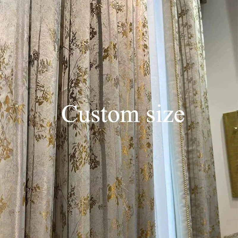 

Custom Size Fashion Luxury European Retro Retro Print Hall Decor Curtains for Living Room Bedroom Dining