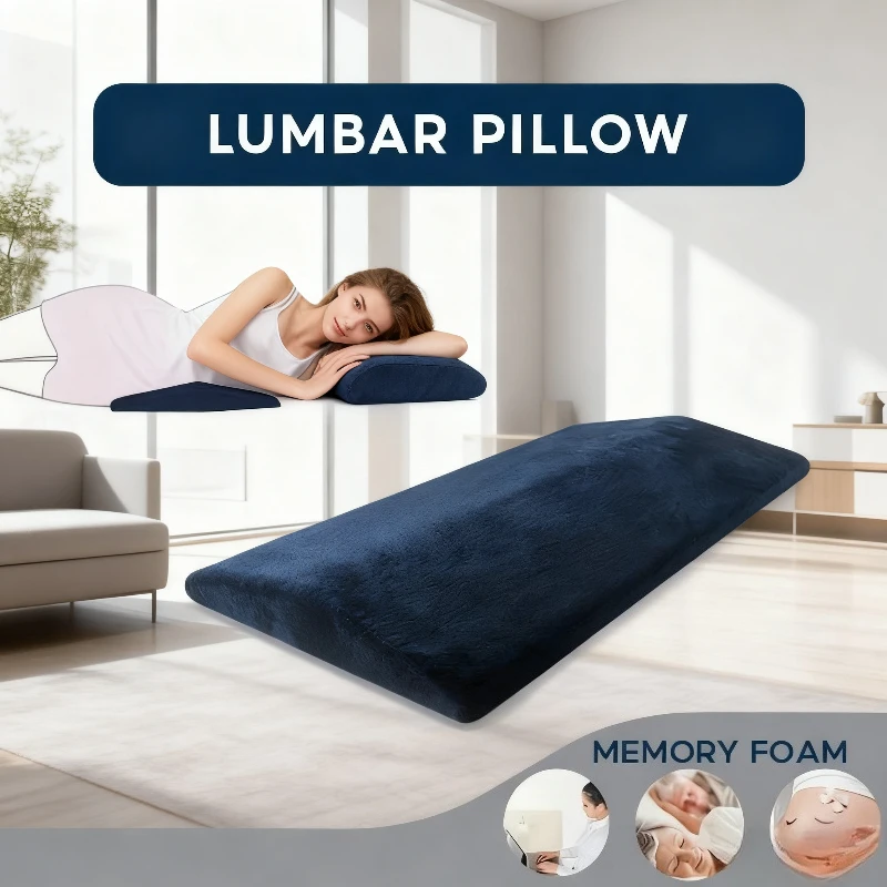 1pc Lumbar Support Pillow for Sleep - Back Reversible & Lightweight, Ideal for Pregnant Women & Back Lumbar Support Cushion