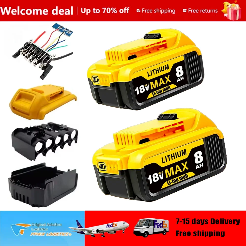 

【 100% original 】 Dehydration electric tool with 18V battery, 5Ah/9Ah lithium-ion battery, DCB206, DCB205, DCB204,DCB184, DCB200