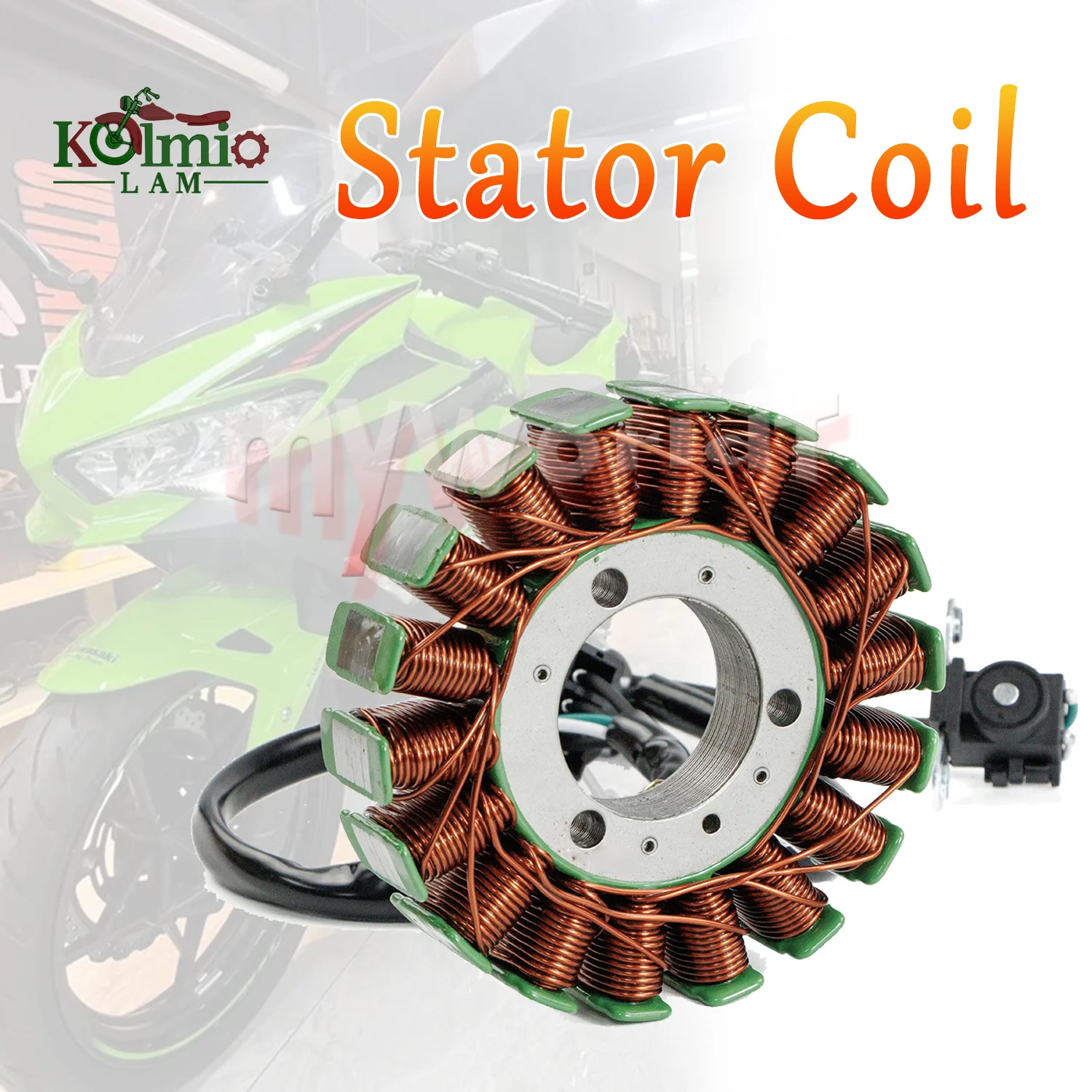 

Motorcycle Magneto Engine Generator Stator Coil Fit For Kawasaki NINJA 400 250 2018 - 2023 EX400 EX250