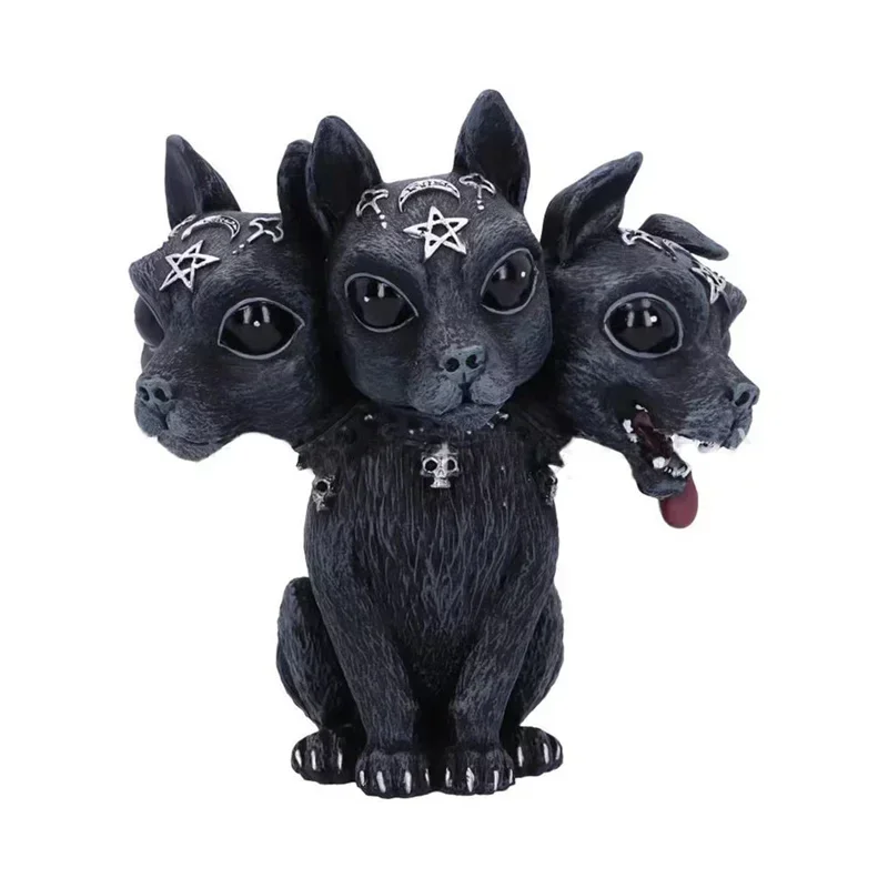 Estatua mágica de dragón negro Griffin para Halloween, unicornio, estatueta de brujas misteriosas, decoración del hogar, adornos de escritorio de Navidad