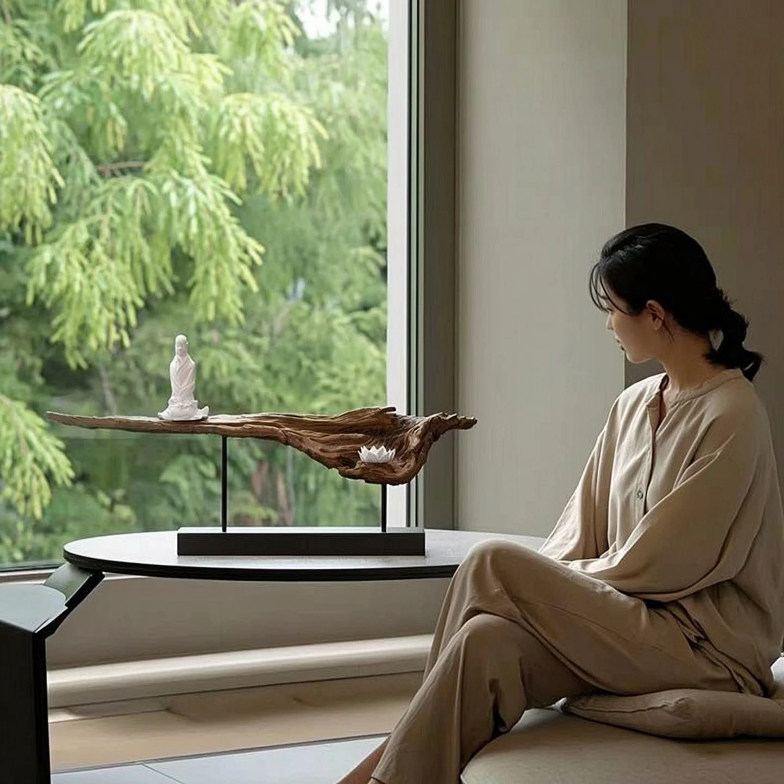scultura-zen-con-base-statuetta-di-monaco-opaca-ornamento-compatto-per-meditatori-sala-del-te-spazio-di-meditazione