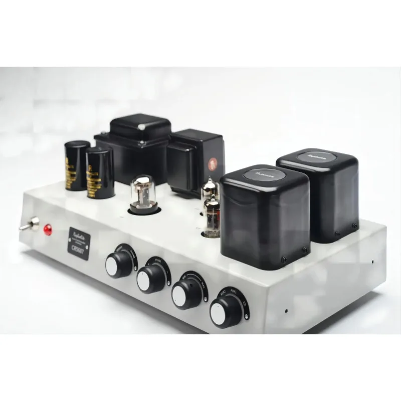 CR5687 Tube Preamplifier & Headphone Amp - 6x5/6Z5/12AX7/ECC83/5687 HIFI Tubes Warm Sound Low Distortion