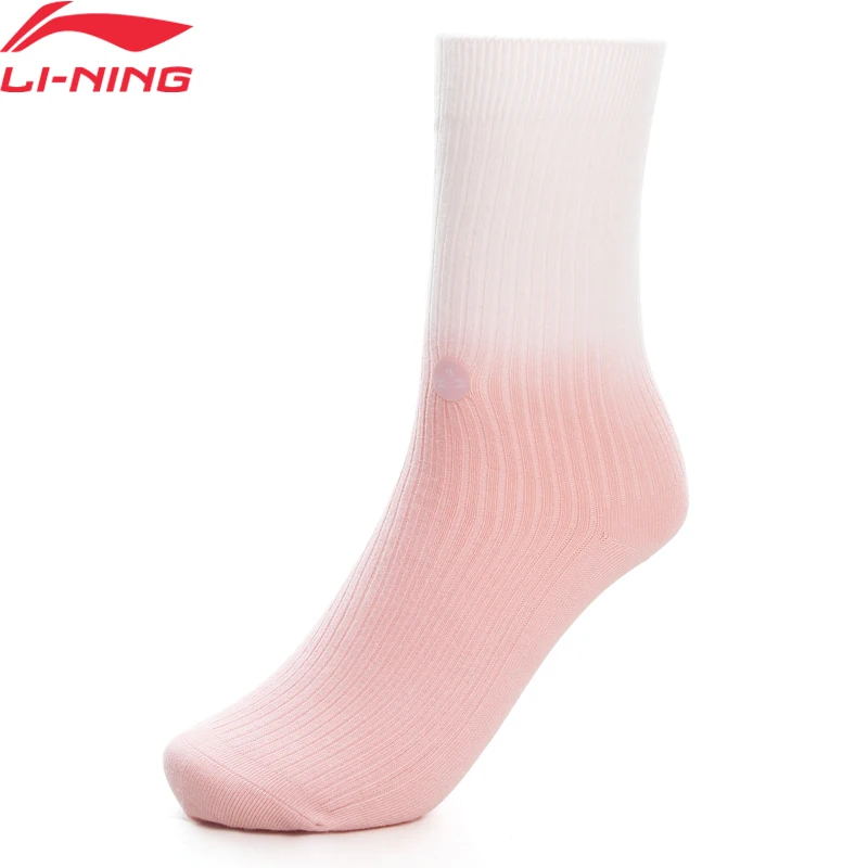 Li-Ning Women Training Socks 22-24cm AT._BACTERIA Comfortable Breathable LiNing Fitness Exercise Sports Sock AWLT092