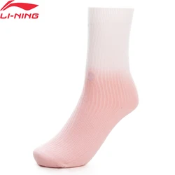 Li-Ning Women Training Socks 22-24cm AT._BACTERIA Comfortable Breathable LiNing Fitness Exercise Sports Sock AWLT092