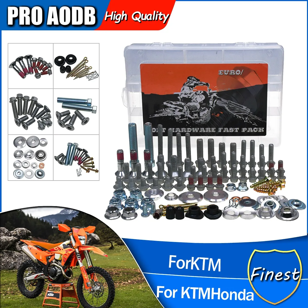 Kit completo de tornillos y fijaciones de plástico para KTM Husqvarna 125 150 200 250 300 350 400 450 500 530 XCF XCWF SXF EXC EXCF FC FE