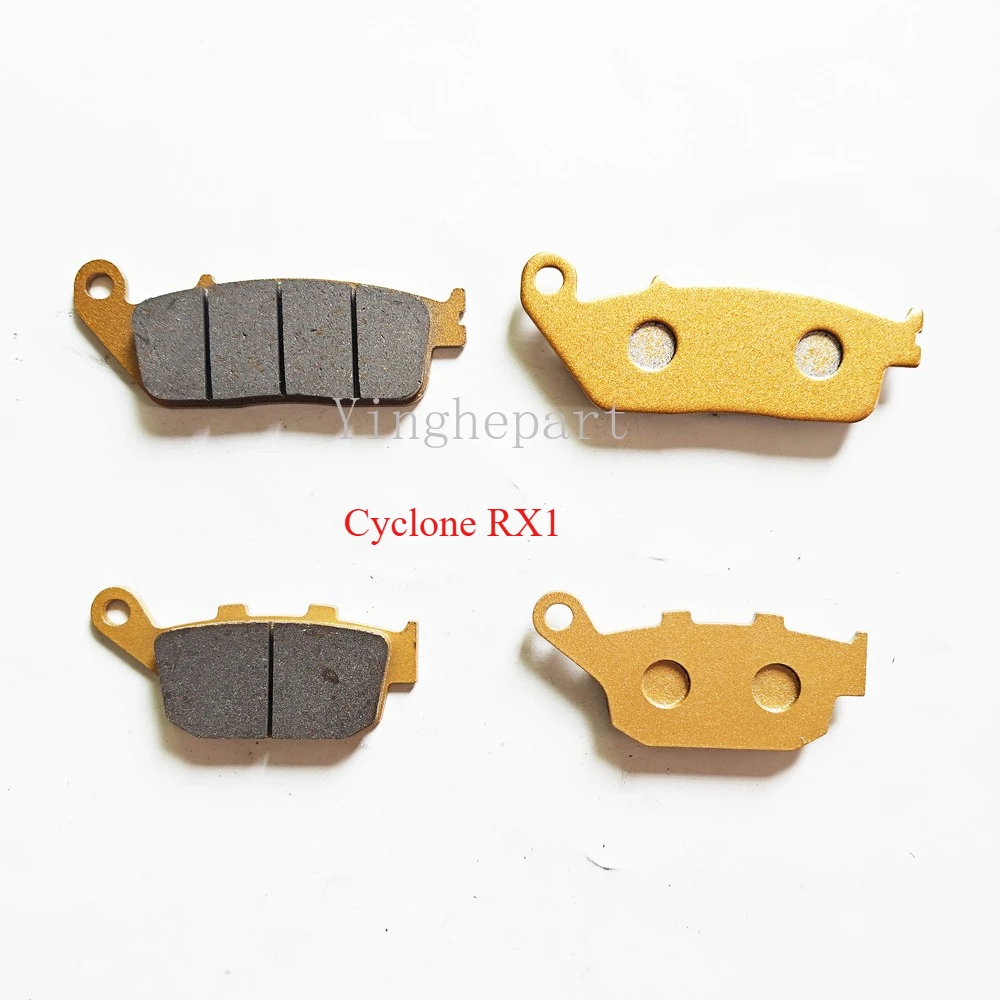 Motorcycle Front Rear Brake Pads For ZongShen Cyclone RX1 RX1S ZS200-51 ZS150-51